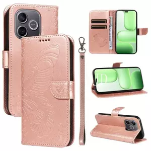 Ốp Lưng Cho Honor 600 Lite Dập Nổi Đuôi Bướm Da Khe Cắm Thẻ Dây Đeo Tay Chống Rơi Vỏ Điện Thoại