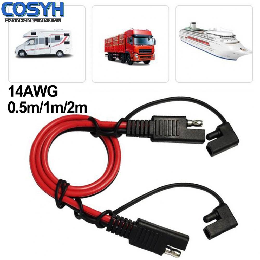 <cosyh>Simplified Installation SAE Extension Cable 14AWG with Waterproof Protection Cap