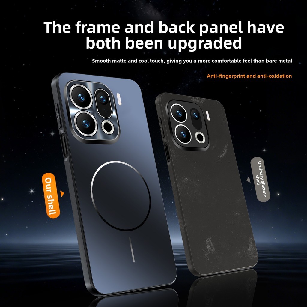 Ốp Mim Cho OPPO Find X9 Pro FindX9 Vỏ Băng Từ Tính Độ Nét Cao Ống Kính Phim Ốp Lưng Điện Thoại Chống Sốc Vỏ Cứng