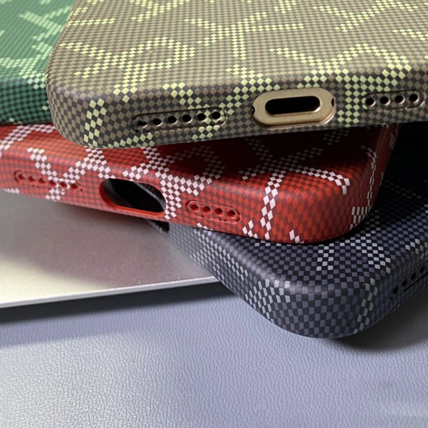 [Chính Hãng] Ốp Lưng Họa Tiết UELKIN ARAMID FIBER Cho iPhone 17 Pro Max - Vân Dệt Chống Sốc, Vòng Từ Tính Sạc Không Dây