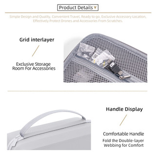Dành cho túi đựng DJI LITO 1 / X1, hộp tích hợp máy đơn điều khiển từ xa RC-N3 điện kép, hộp đựng máy bay không người lái đeo vai đơn Lito 1