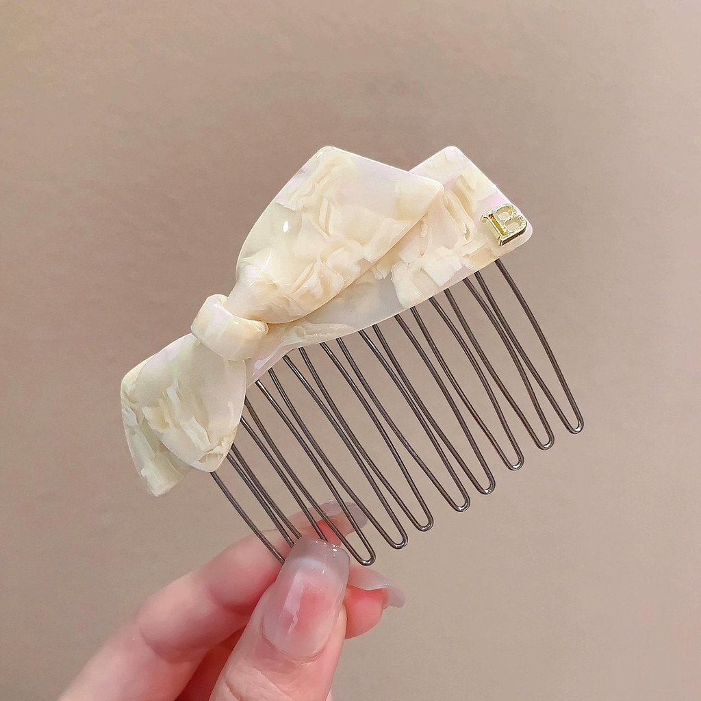 Kẹp tóc nơ axit axetic hợp thời trang dành cho nữ