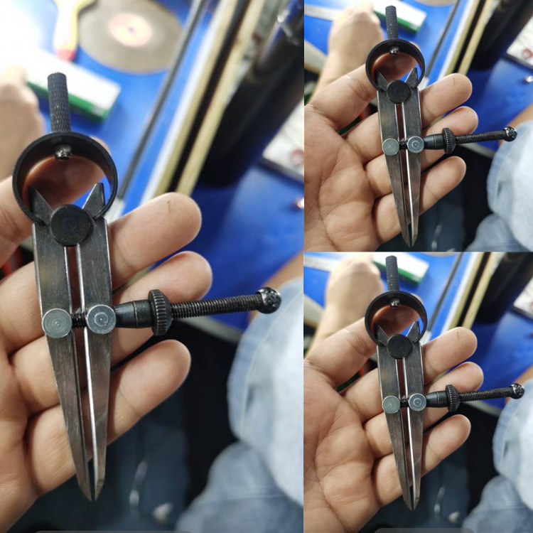 Compa điều chỉnh khoảng cách đa năng cho da Lấy dấu / Đánh dấu،Dụng cụ làm da،2 chấu / 2 mũi