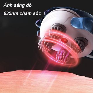 Máy mát xa đầu hồng ngoại Massage da đầu Xoay 360 IPX7 Thư giãn chăm sóc tóc chống nước