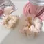 Nhíp Hai Lớp Lụa Organza Họa Tiết Hoa Ngọt Ngào Cho Tóc Duoi Ngựa và Buộc Tóc Bé Gái