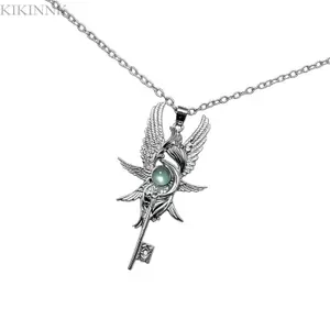 K IKIN Vòng Cổ Phong Cách Vintage Hình Cánh Thiên Thần