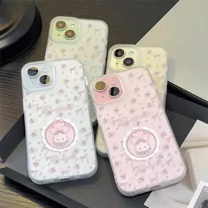 Lace thỏ cho iPhone 17pro trường hợp iPhone 16/15 Skin Sense Frosting Case