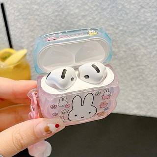 Ống hút Rơm Miffy Thỏ cho Airpods4 Airpod 1 / 2 3 Pro Pro Pro2 pro3 Bộ tai nghe Bluetooth không dây Vỏ bảo vệ tai nghe AirPods Pro i3 i4 pro3