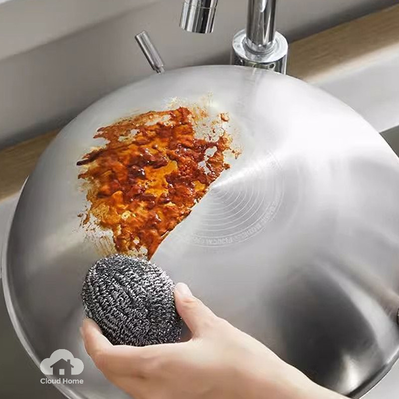 🌤️COD🌤️Miếng chà xông nồi, giẻ sắt cọ rửa inox nhôm,thép không gỉ, có dây cheo, tiện dụng đa năng (1cái)