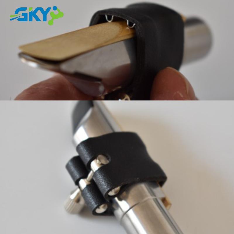 GKY Soprano / Tenor Alto Sax Saxophone Ống ngậm ligature w / vỗ béo GKY