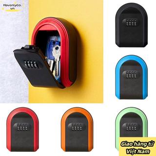 [Giao hàng nhanh] HAVENLYCO Khóa kết hợp 4 chữ số Kỹ thuật Hộp mã nhựa Hộp khóa chìa khóa ngoài trời trong nhà