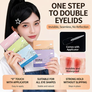 【Roshy】Miếng dán mí mắt hai lớp trong suốt mờ bền lâu không nhăn dễ sử dụng. keo dán được cải tiến