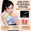 【Roshy】Miếng dán mí mắt hai lớp trong suốt mờ bền lâu không nhăn dễ sử dụng. keo dán được cải tiến