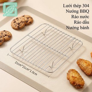 Thép không gỉ 304 Giá Chiên Không Khí Làm Mát Thoát Nước Nướng Khay Hấp Thực Phẩm Lưới Nhà Bếp