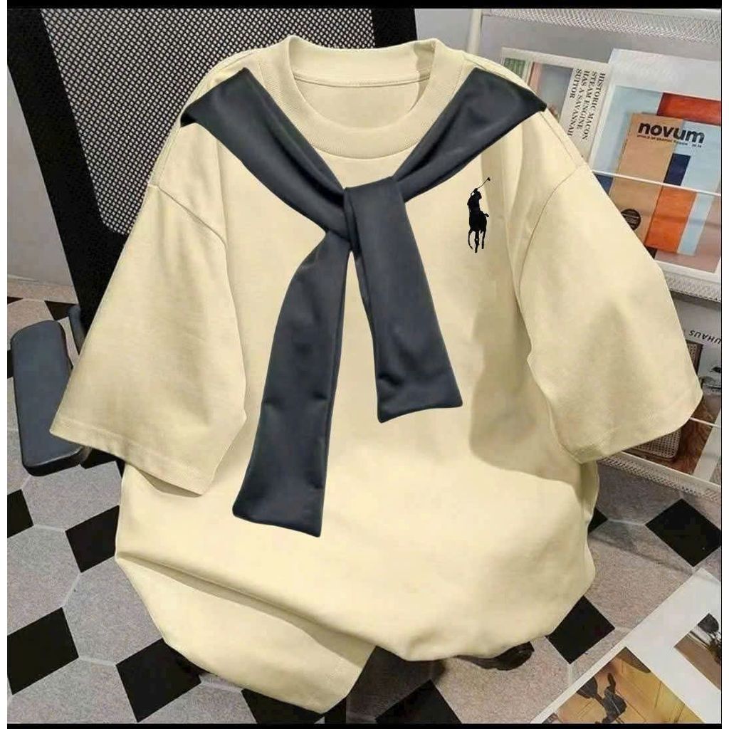 "Bộ quần ống loe dài và áo phông unisex XU KA mới, thời trang trendy cho nữ."