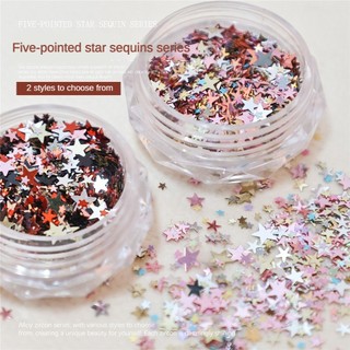 Móng Tay Nghệ Thuật Sequin Ngôi Sao Cổ Tích Nhỏ Lấp Lánh, Trang Trí Tiệm Làm Móng Tay