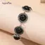 AqToCna Thời Trang Boho Vintage Tròn Vòng Tay Ngọc Trai Lắc Tay Cho Nữ Xanh Đỏ Hạt Vintage Bohemian Có Thể Điều Chỉnh Vòng Tay Trang Sức AqToCna