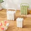 LAKAM Old Popsicle Mold, Khay đựng đá thanh dài silicon di động, có nắp khuôn kem đông lạnh cho tủ đông