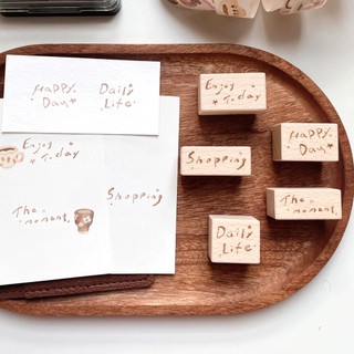 Dấu gỗ rubber stamp dạng chữ Nomi Everyday