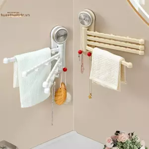 TRTR Phòng Tắm Xoay Suer Khăn Ra Vải Thoát Nước Đa Liên Kết Treo Tường Thoát Nước Đứng Bảo Quản Nhà Bếp Sheif Treo Cần VN