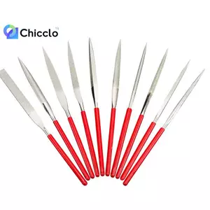 10 Cái Kim Cương Bộ Tập Tin Kim Mini 3x140mm Cho Đá Thủy Tinh Khắc Kim Loại Thủ Công Dụng Cụ Cầm Tay Bộ Kim Tập Tin Đẹp