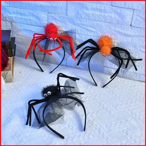 SY Halloween Tóc Vòng Trẻ Em Ngộ nghĩnh Nhện Tóc Ban Nhạc Trang Trí Tiệc Mũ