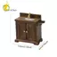 Nhà Búp Bê Tủ Phòng Tắm Bồn Rửa Đồ Nội Thất Thu Nhỏ Mô Hình Giả Vờ Chơi Đồ Chơi Chất Liệu Gỗ Mô Phỏng Trang Trí Thích Hợp Cho Quà Tặng Gia Đình