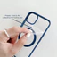 Ốp Sạc Không Dây Vuông Từ Tính Cho iPhone 11 12 13 14 15 Pro Max X Xs 7 8 Plus Vỏ Acrylic Cứng