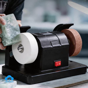 🌤️COD🌤️Máy mài đá mài mini để bàn đa năng, cầm tay, kèm đá mài 80 grit và 120 grit, dùng trong gia đình.
