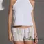 Quần short Mini mùa hè dành cho nữ in chấm / sọc thấp đi chơi quần short siêu nhỏ
