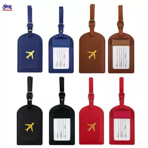 XOITOP 1 Nam Nữ Da PU Hành Lý Thẻ Vali Nhận Dạng Nhãn Hành Lý Lên Máy Bay Túi Thẻ Tên ID Địa Chỉ Người Giữ Du Lịch Accessorie VN