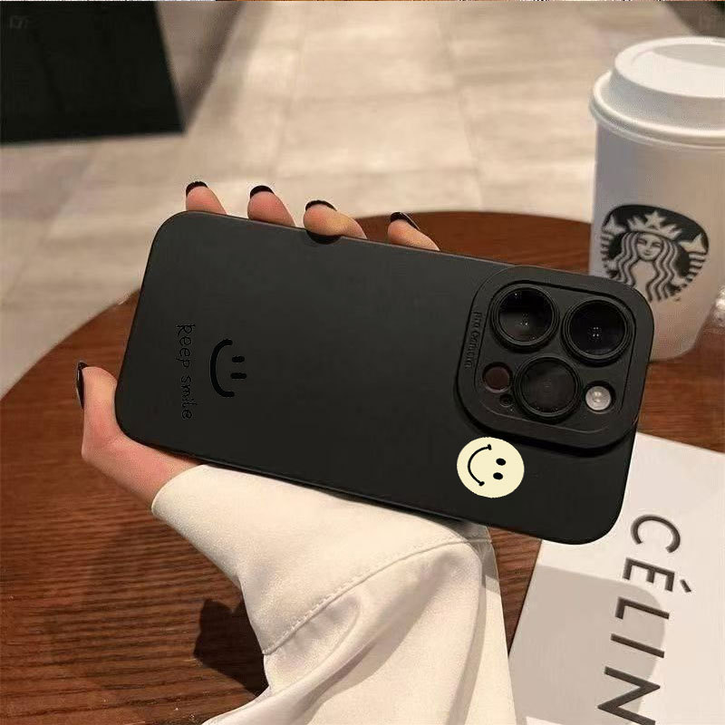 Ốp lưng iPhone Ốp silicon mềm bảo vệ máy ảnh Smile Smile - iP 7/8/X/XS/XR/11/12/13/14/15/16/17/Plus/Air/Pro/Max