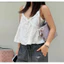 MORI TOP- Áo Hai Dây Ren Thêu Nơ, Áo Babydoll Hai Dây Tiểu Thư MyaHouse