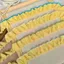 Nhiều Màu Kẻ Sọc Răng Cho Chó Xếp Ly Ren DIY Yếm bjd Labu Rag Búp Bê Quần Áo Bàn Đèn Vòng Hoa Thú Cưng Tổ Phụ Kiện 5.7