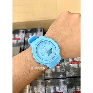 Đồng Hồ Nam Dây Nhựa Casio G-Shock GA-2100-2A2 Chính Hãng | GA-2100-2A2DR Carbon Core