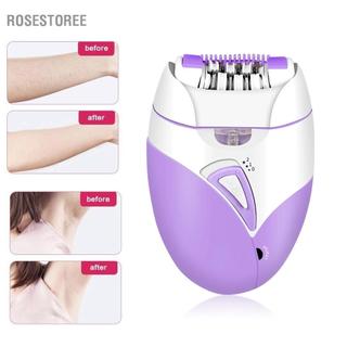 rosestoree Máy cạo lông bằng điện Đầu có thể sạc lại có thể tháo rời Da mịn màng nhanh nhất USB Khu vực nhạy cảm có thể sạc Phụ nữ Tông đơ nam (Tím)