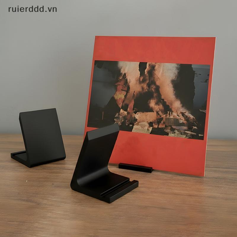 # ruierddd # Giá đỡ ghi âm Vinyl để bàn Màn hình tối giản hiện đại Ra cho văn phòng lưu trữ Album LP tại nhà.