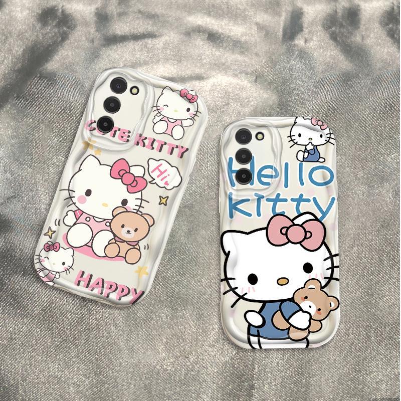 Thích Hợp Cho Samsung A02S A03S A11 3D TPU Mềm Kitty Rilakkuma Ốp Điện Thoại Chống Sốc