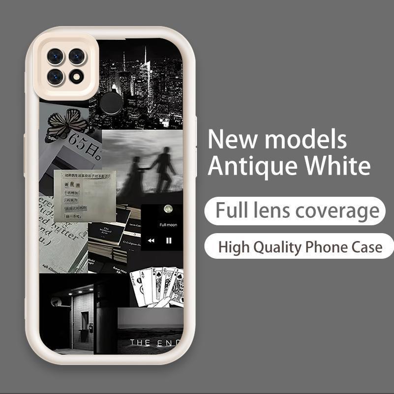 Ốp Lưng Cho OPPO A15 A15S A35 Hoạt Hình Silicon Phụ Kiện Mềm TPU Cây Dừa Thẩm Mỹ Mắt Thiên Thần Vỏ Điện Thoại Chống Sốc