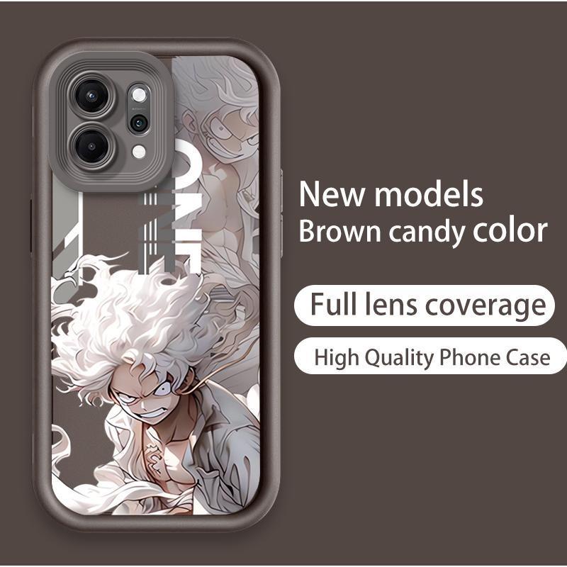 Ốp Lưng Cho OPPO Reno 6 8 10 11 12 13 14 15 F Pro Hoạt Hình Silicon Mềm TPU One Piece Five Gear Luffy Angel Eye Vỏ Điện Thoại Chống Sốc