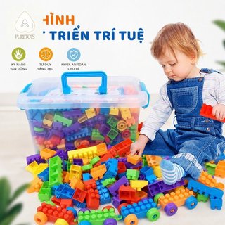Khối Xây Dựng Trẻ Em Đồ Chơi Giáo Dục An Toàn Nhựa PP Nhiều Màu Sắc Hội Logic STEM Tuổi 6