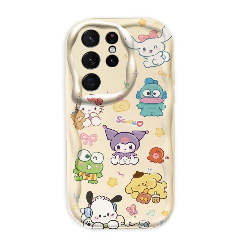Thích hợp cho Samsung S20 S21 S22 S23 S24 S25 S26 + FE Plus Ultra 3D Bảo vệ TPU mềm Khủng long dễ thương Vỏ điện thoại chống sốc