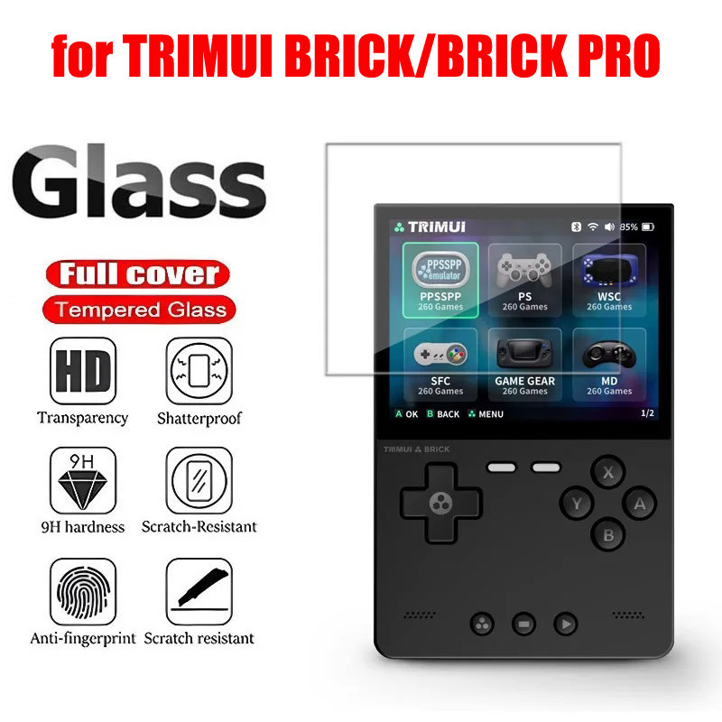 1 Chiếc Kính Cường Lực Bảo Vệ Cho TRIMUI BRICK PRO Phim Bảo Vệ Màn Hình Chống Trầy Xước Cho Phụ Kiện Kính Gạch Trimui