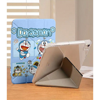 Ốp Lưng Chú mèo máy Doraemon Cho iPad A16 Air 4/5/6/7/8 Pro 11 12.9 Y-fold iPad Gen 12 11 10 9 8 7 6 5 Mini 6/7
