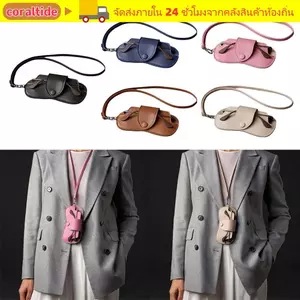 Túi đựng kính râm CORALTIDE, da PU có dây buộc Túi đựng kính râm, thiết kế màu trơn di động bền bỉ Phụ kiện kính mắt