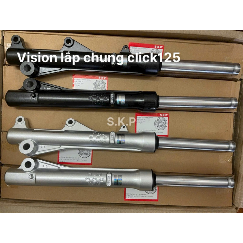 Phuộc giảm xóc trước xe Honda Vision (2011-2020) KZL và K44  dùng chung Click 125 /Vario 150  - Hàng zin dày đẹp