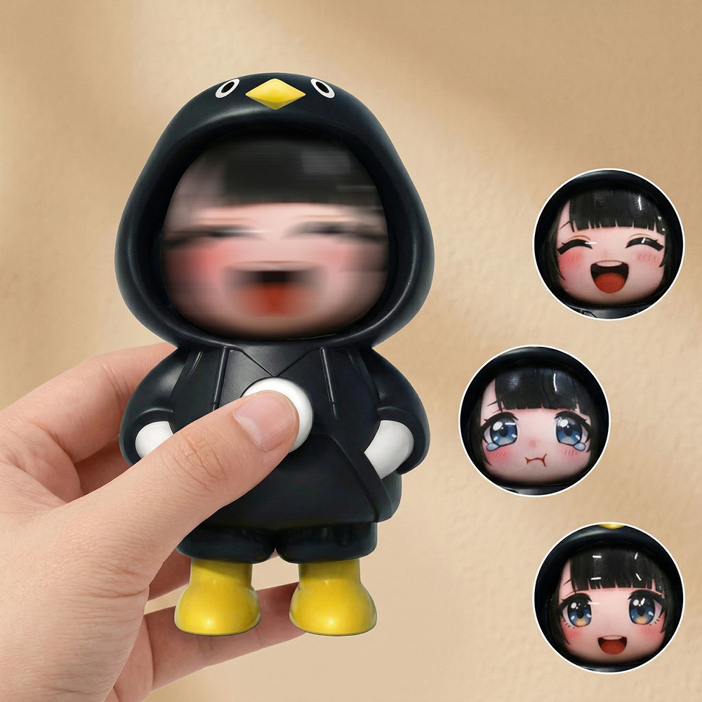 Trò chơi Arknights: Endfield Endmin Gugu Gaga Chim cánh cụt Búp bê thay đổi mặt‌ Túi đồ chơi Trang trí Mặt dây chuyền Móc khóa Quà tặng