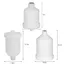 Cốc sơn phun NOTE1, Đầu nối ren 125 / 250 / 600ml Cốc phun thức ăn trọng lực, Phụ kiện dụng cụ cầm tay bằng nhựa bền bỉ