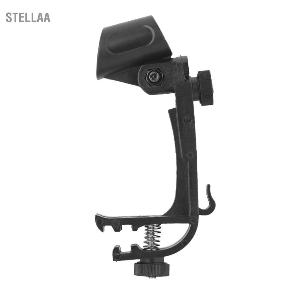 Stellaa 2 Chiếc Trống Micro Kẹp Viền Kẹp Nhựa Đảm Bảo Gắn Giá Đỡ Xoay 180 Độ Cho Trống Nhạc Cụ
