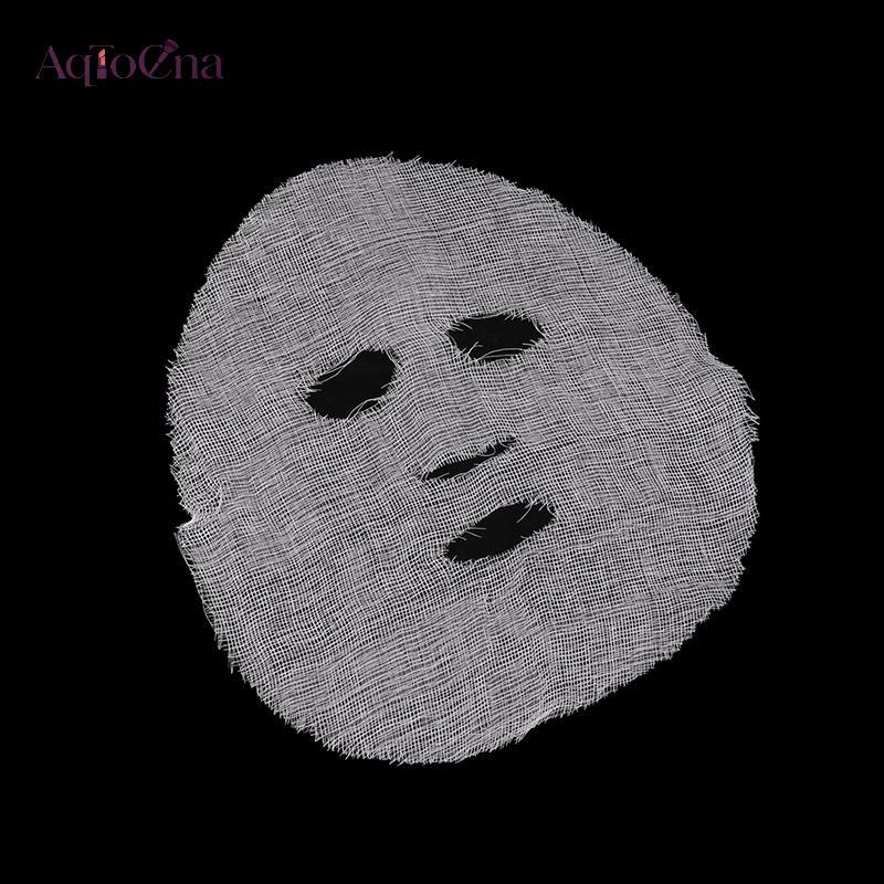 AqToCna 50 / 100 Cái Cotton Nguyên Chất Mềm Mại Thẩm Mỹ Viện Áp Dụng Mặt nạ Mềm Làm Đẹp Gạc Blo Mặt nạ dùng một lần Mặt nạ đặc biệt Chăm sóc da mặt AqToCna